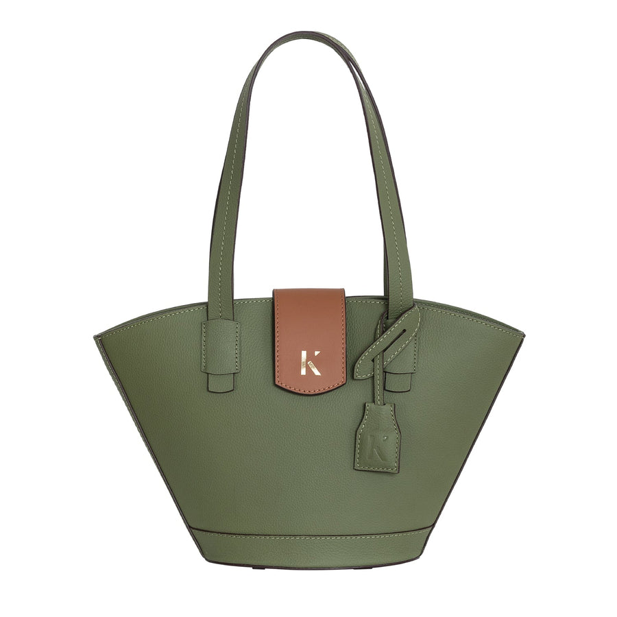 Marla Green Leather Hand & Shoulder Bag | Porterist