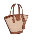 Marla Leather And Rafia Mini Hand & Shoulder Bag | Porterist