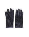 Blue Venus Heart Women Driver Leather Gloves