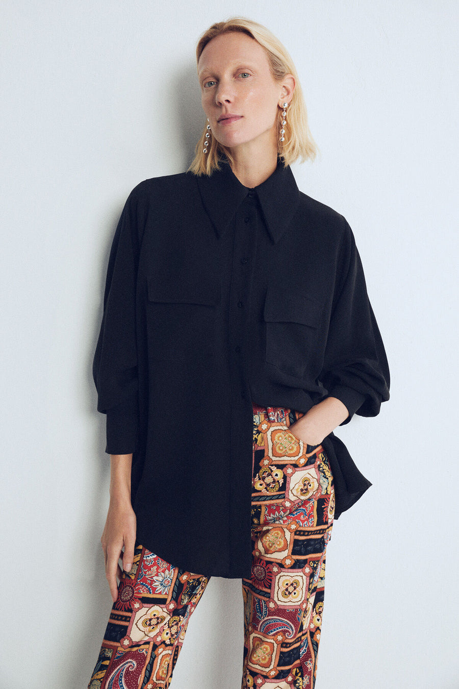 Black Midtown Oversize Shirt