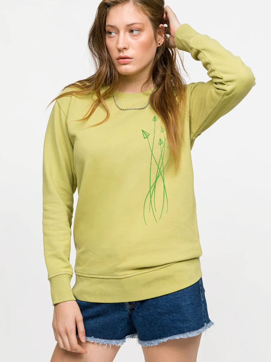 Minimal Defenders Woman Sweatshirt - Green | Porterist