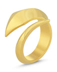 Fluid Sandblasted Gold Vermeil Ring   - Porterist 4