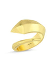 Fluid Sandblasted Gold Vermeil Ring