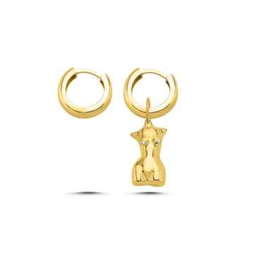 My Girl Gold Pendant Gold Hoop Earrings Gold Pendant Gold Hoop Earrings  - Porterist 1