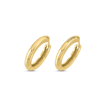 Perfect Circle Gold Vermeil Hoop Earrings   - Porterist 3