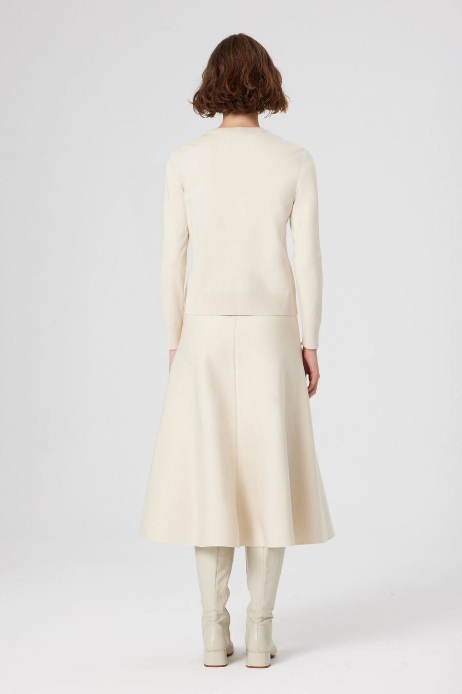 Mısırlı 1951 Beige Frilled Midi Skirt  - Porterist 4