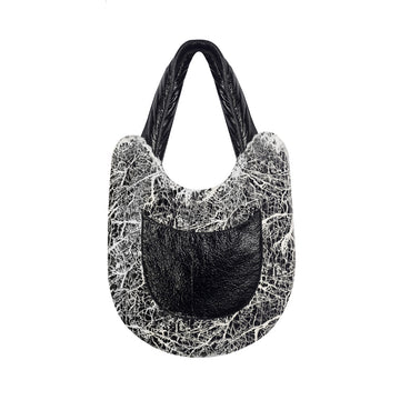 Moon Child Fur Vinyl Black Bag | Porterist