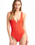 Myra Zipper One Piece Red 9  - Porterist 1