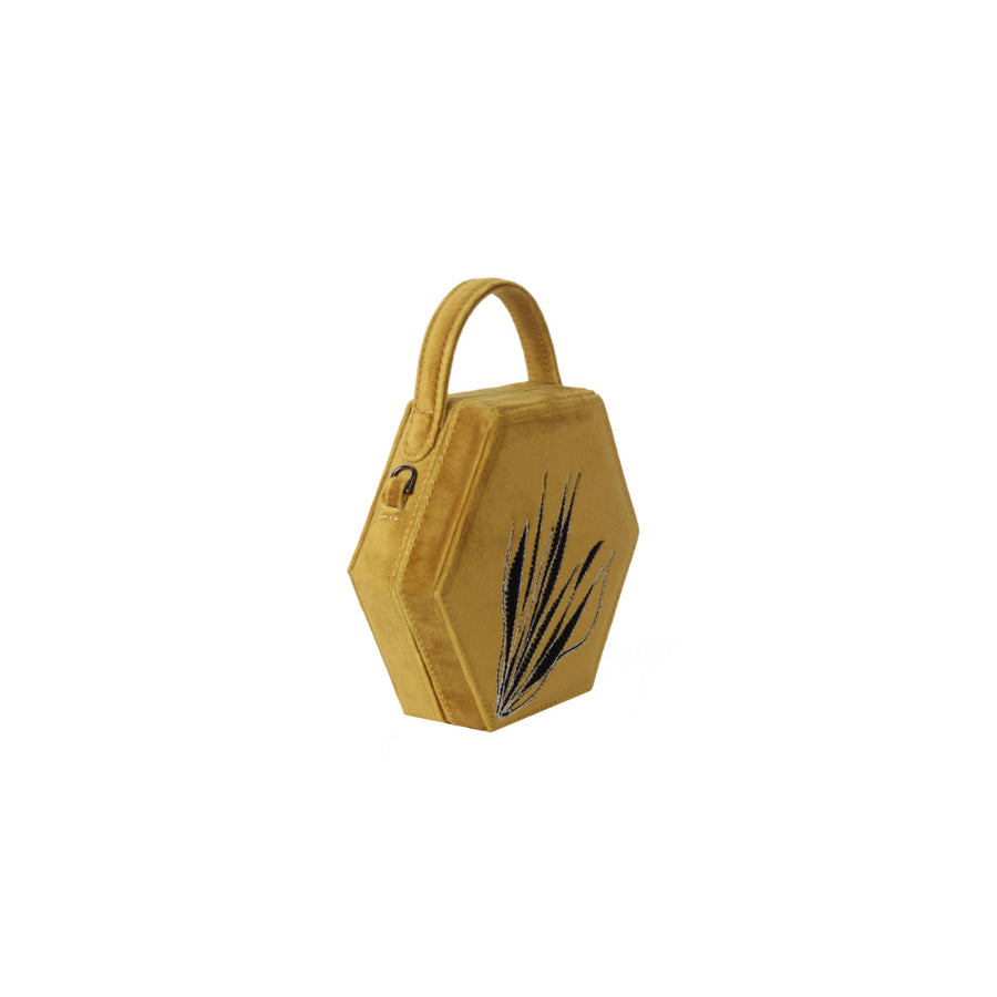 Mustard Micro Hexagon Bag | Porterist