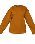 Mustard Zero Collar Organic Sweatshirt | Porterist