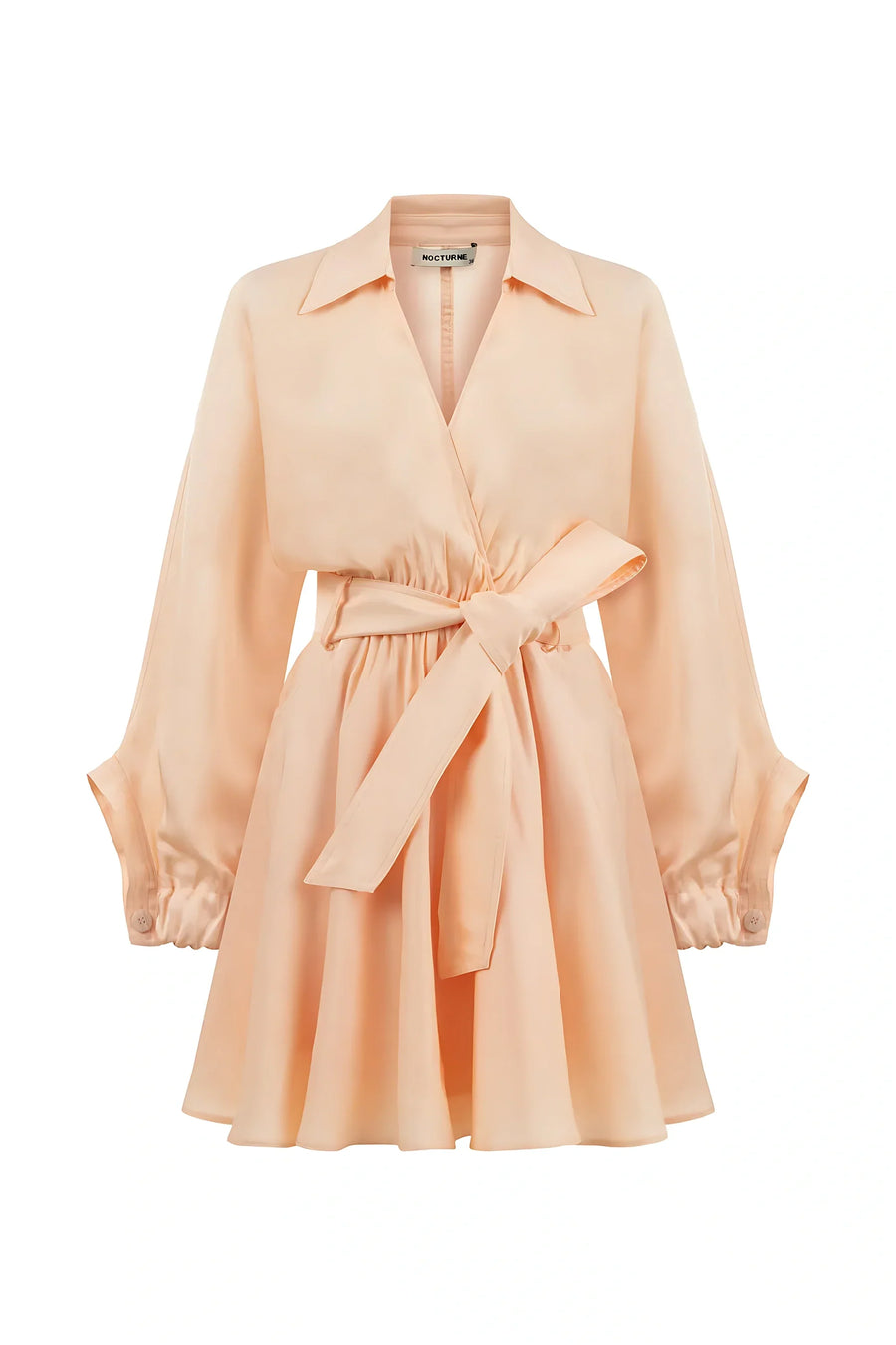 Belted Pink Shirt Dress