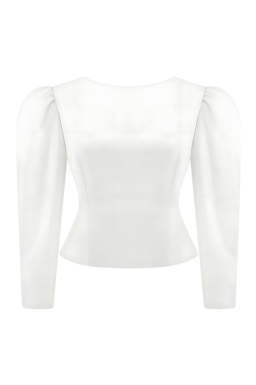 Ivory Boat Neck Blouse