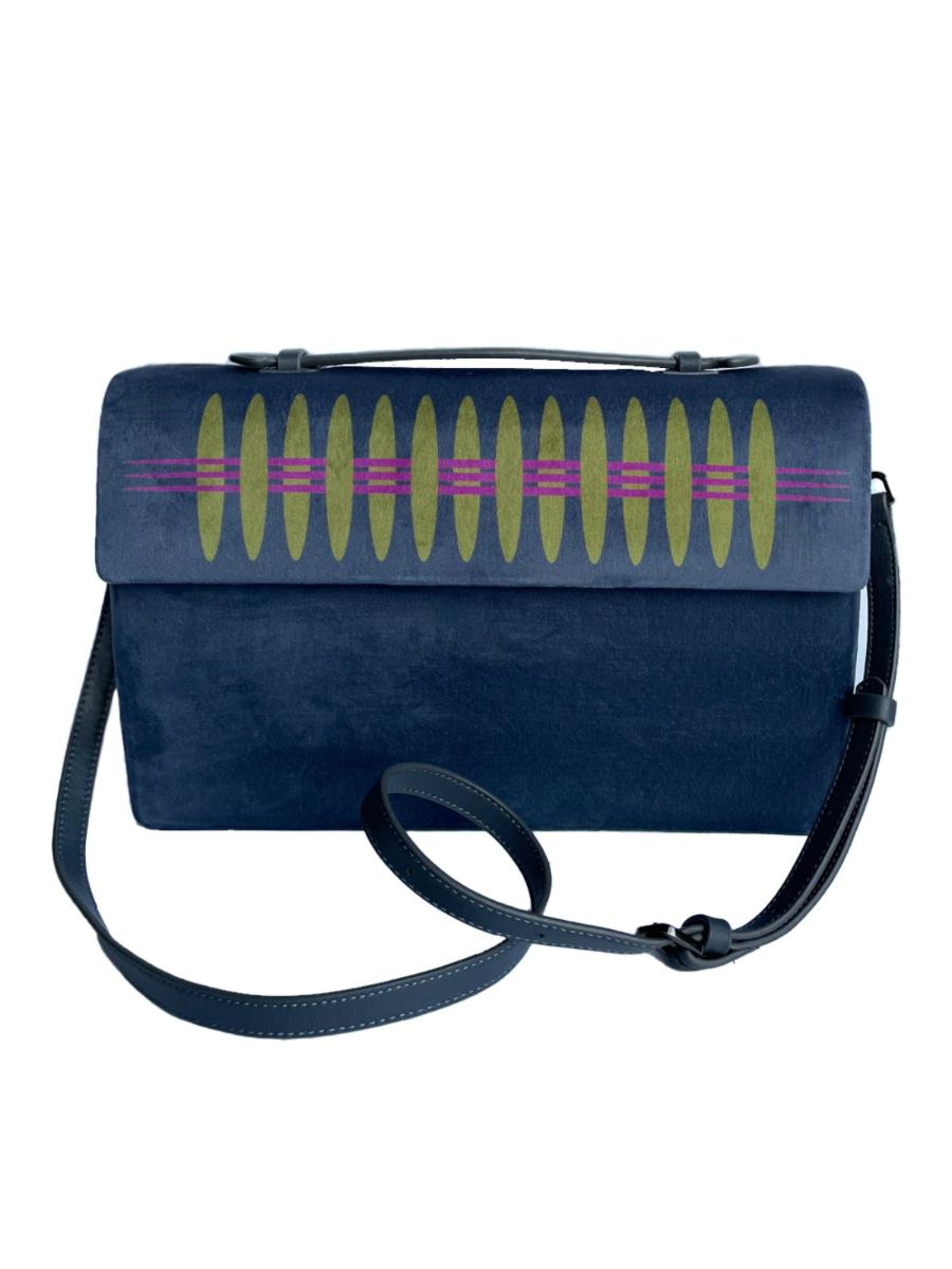 Navy Blue & Pistachio Green Niji Bag | Porterist