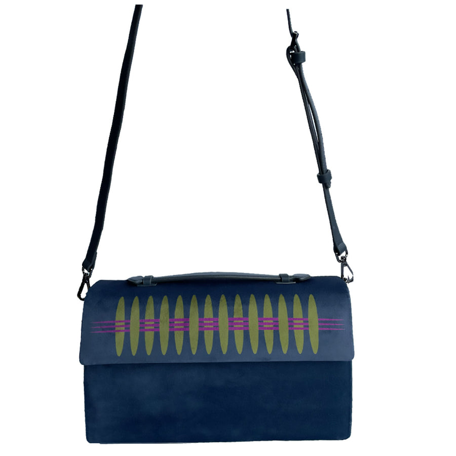 Navy Blue & Pistachio Green Niji Bag | Porterist