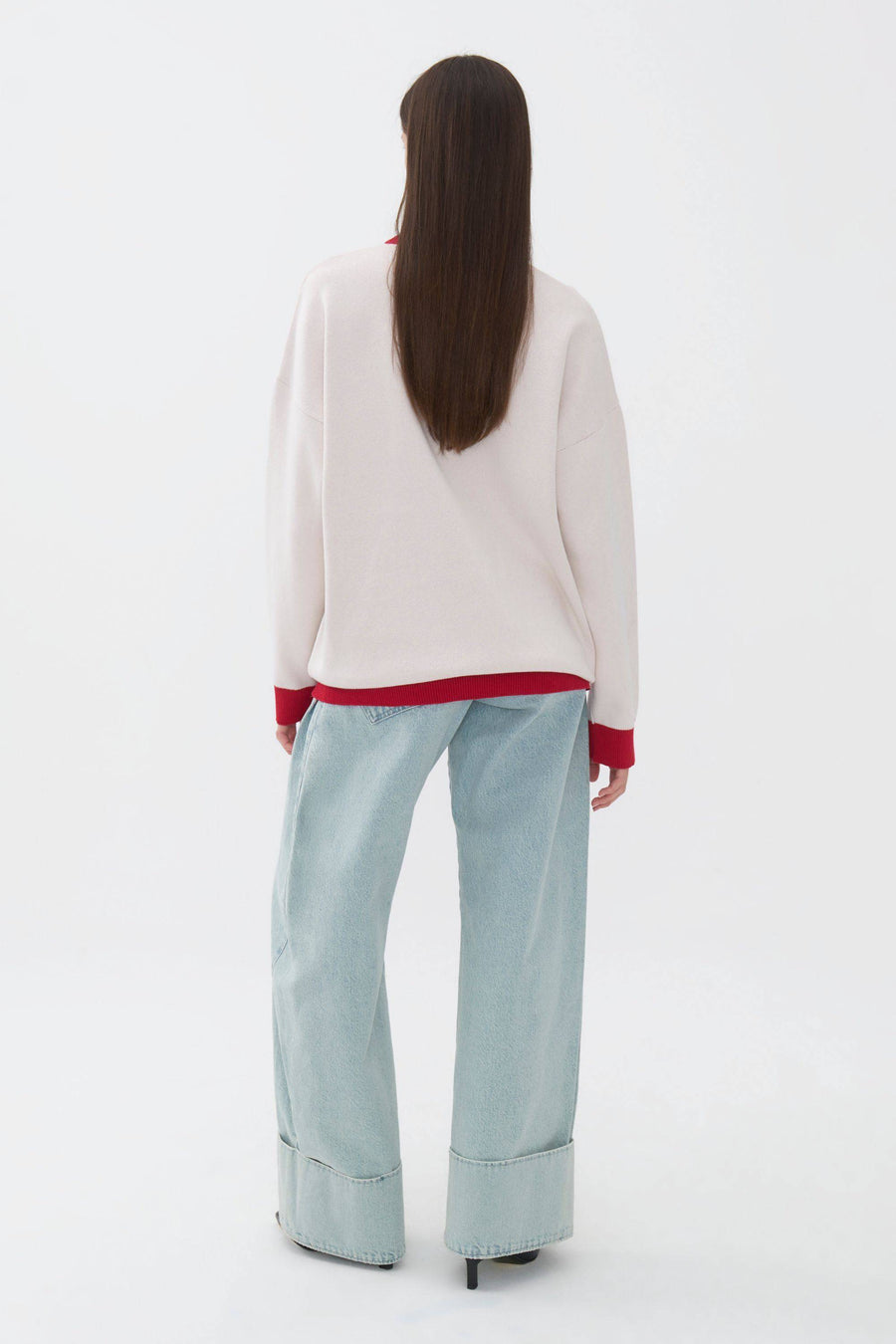 Logo Printed Knit Sweater