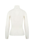 Shoulder Button Detailed Turtleneck Sweater - Ecru