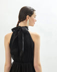 Juste Organza Black Mini Evening Dress  - Porterist 2