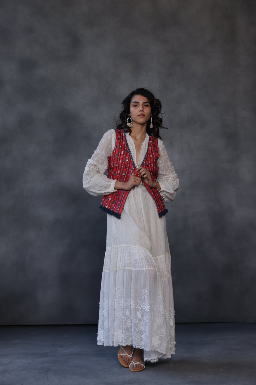 Zara Embroidered Vest