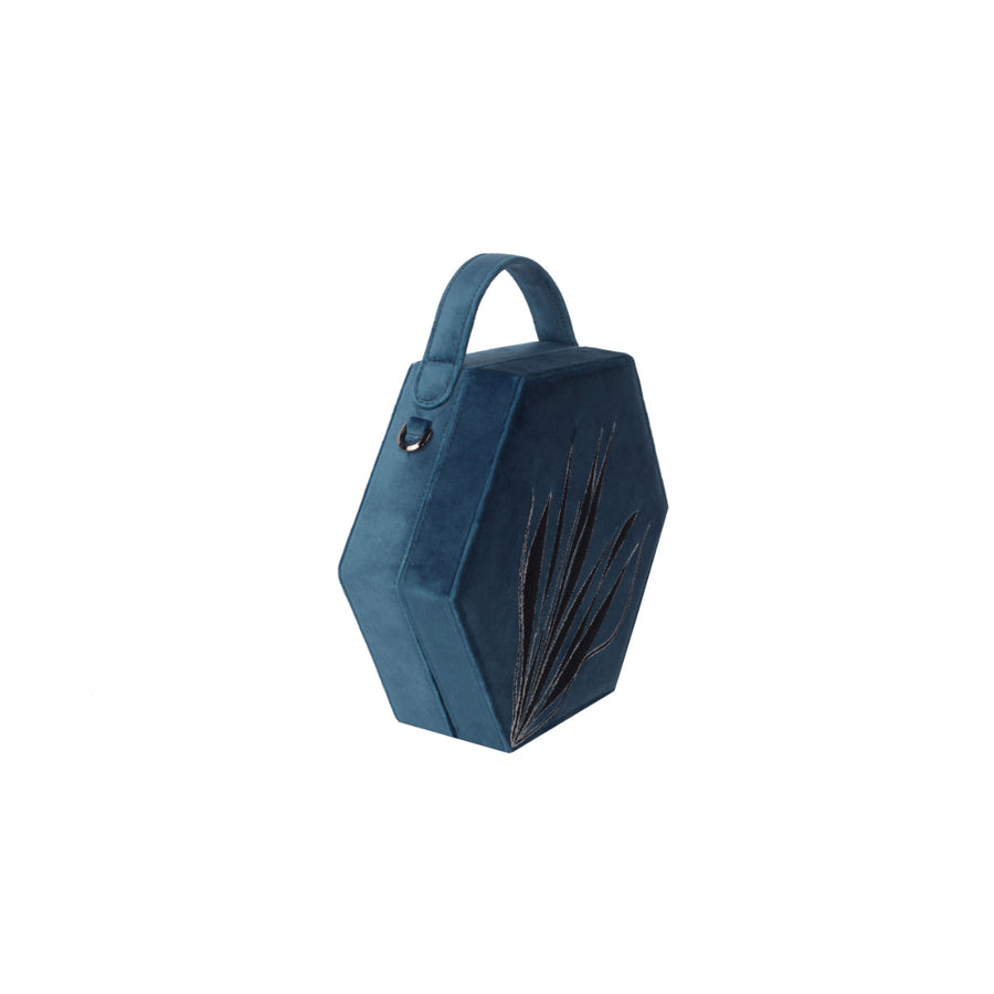 Petroleum Blue Hexagon Bag | Porterist