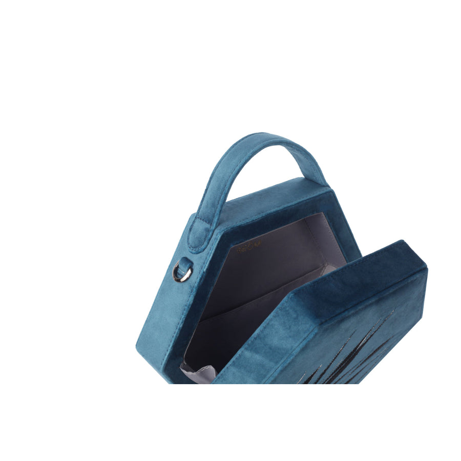 Petroleum Blue Hexagon Bag | Porterist