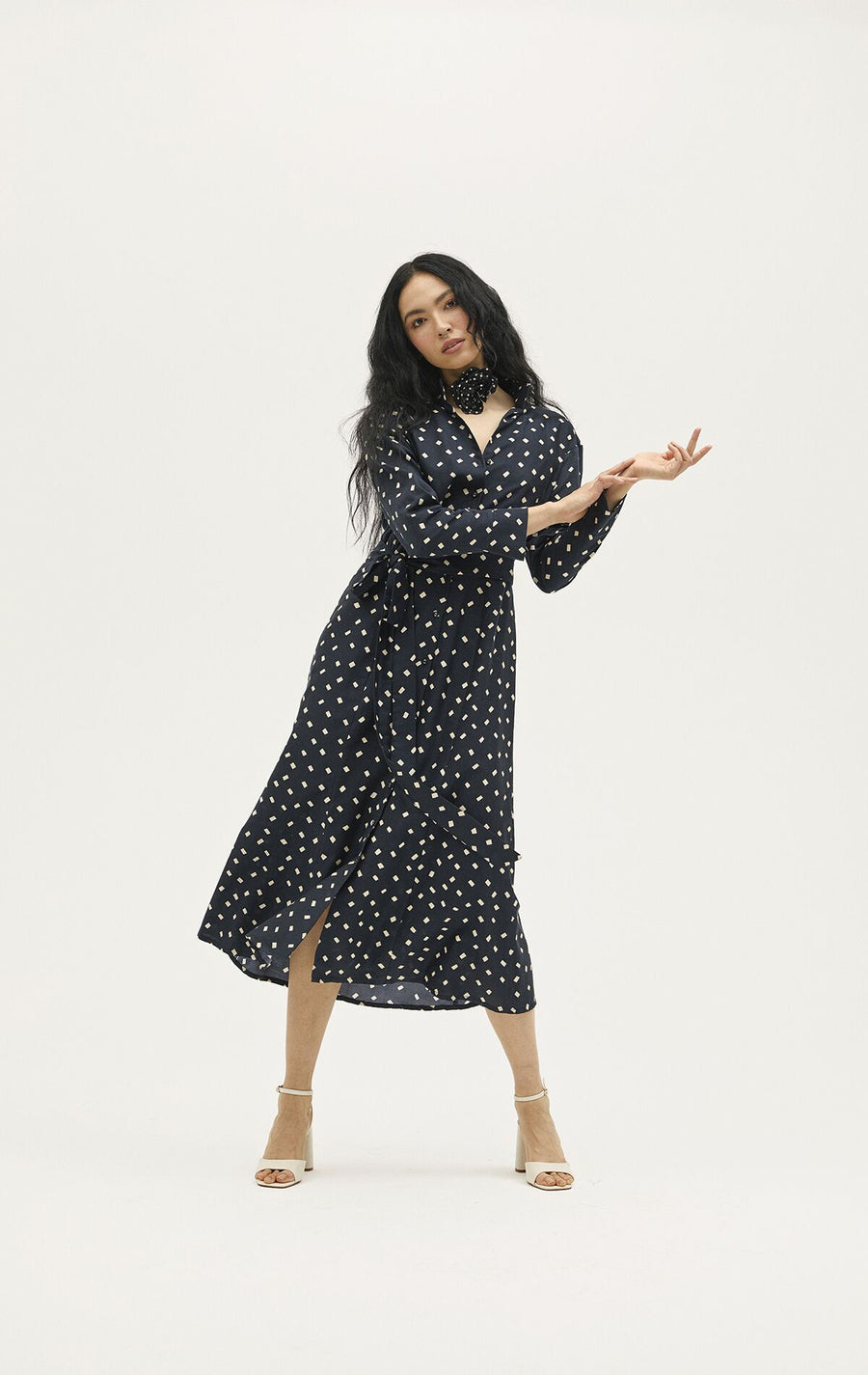 Black Dianora Cotton Dress - Porterist 2