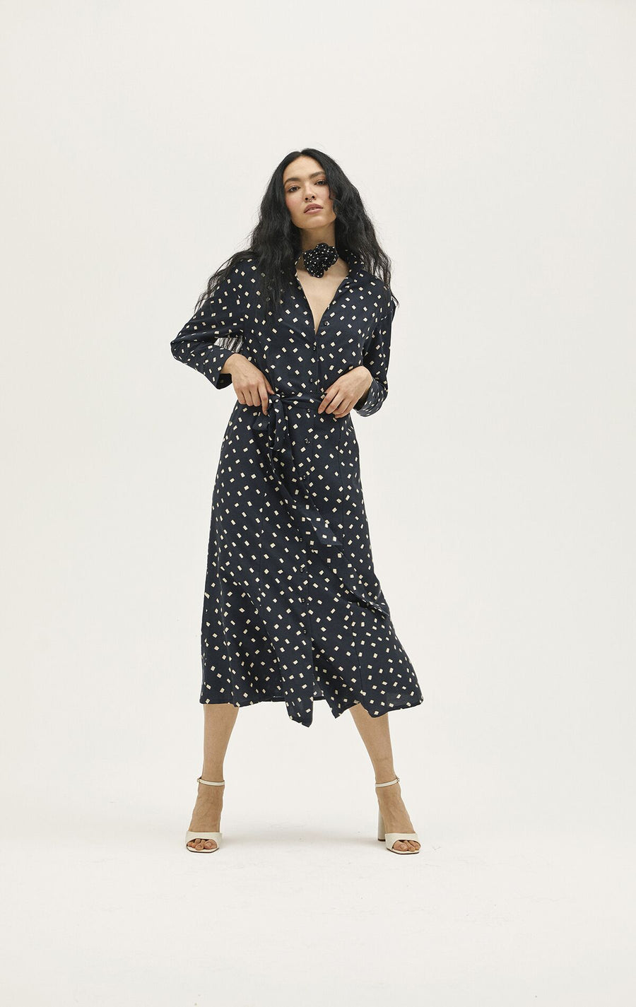 Black Dianora Cotton Dress - Porterist 3