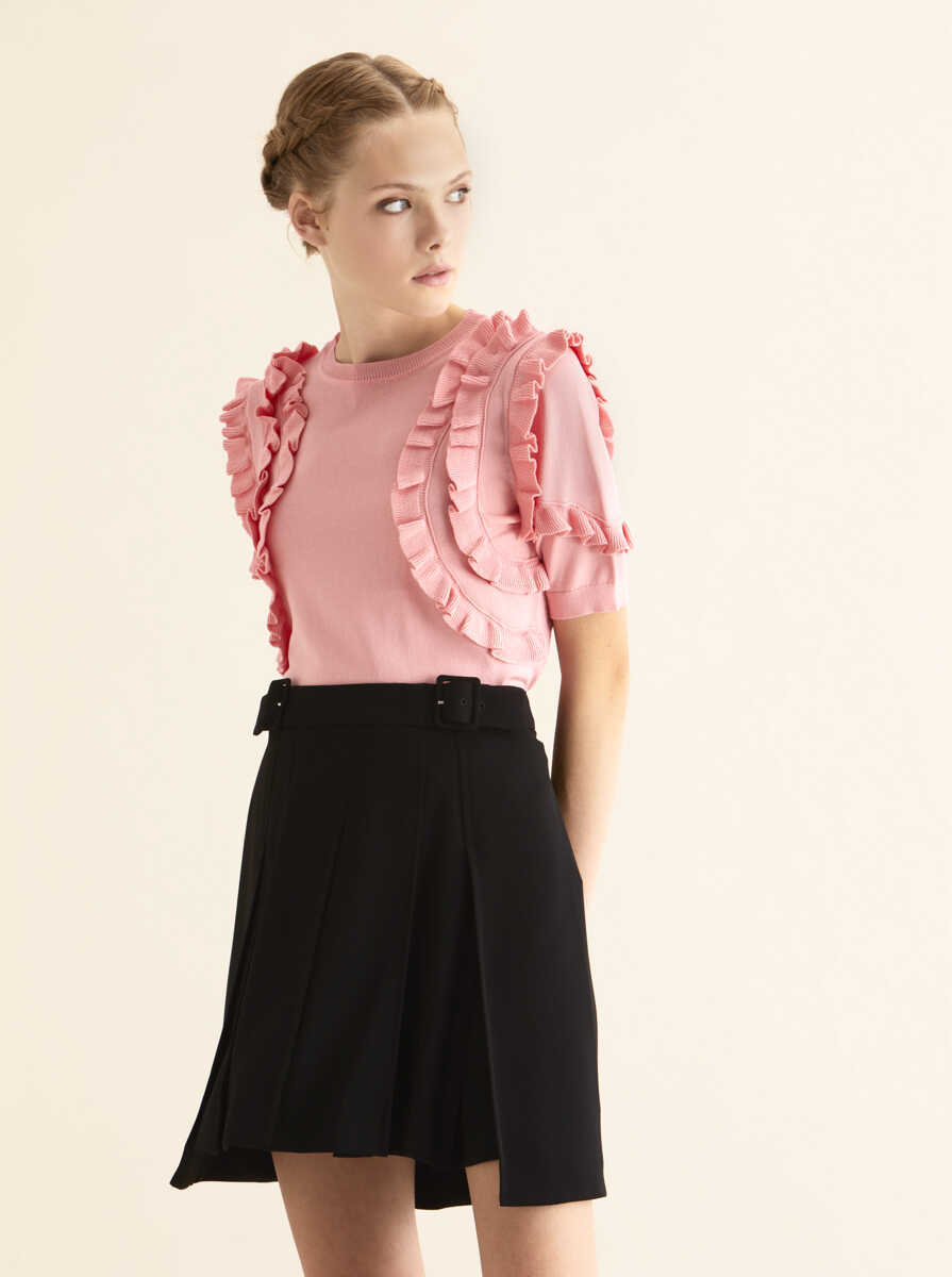 Pleated Skirt Black