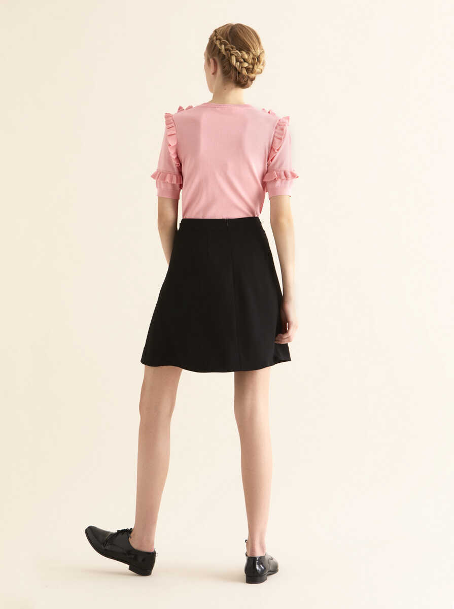 Pleated Skirt Black