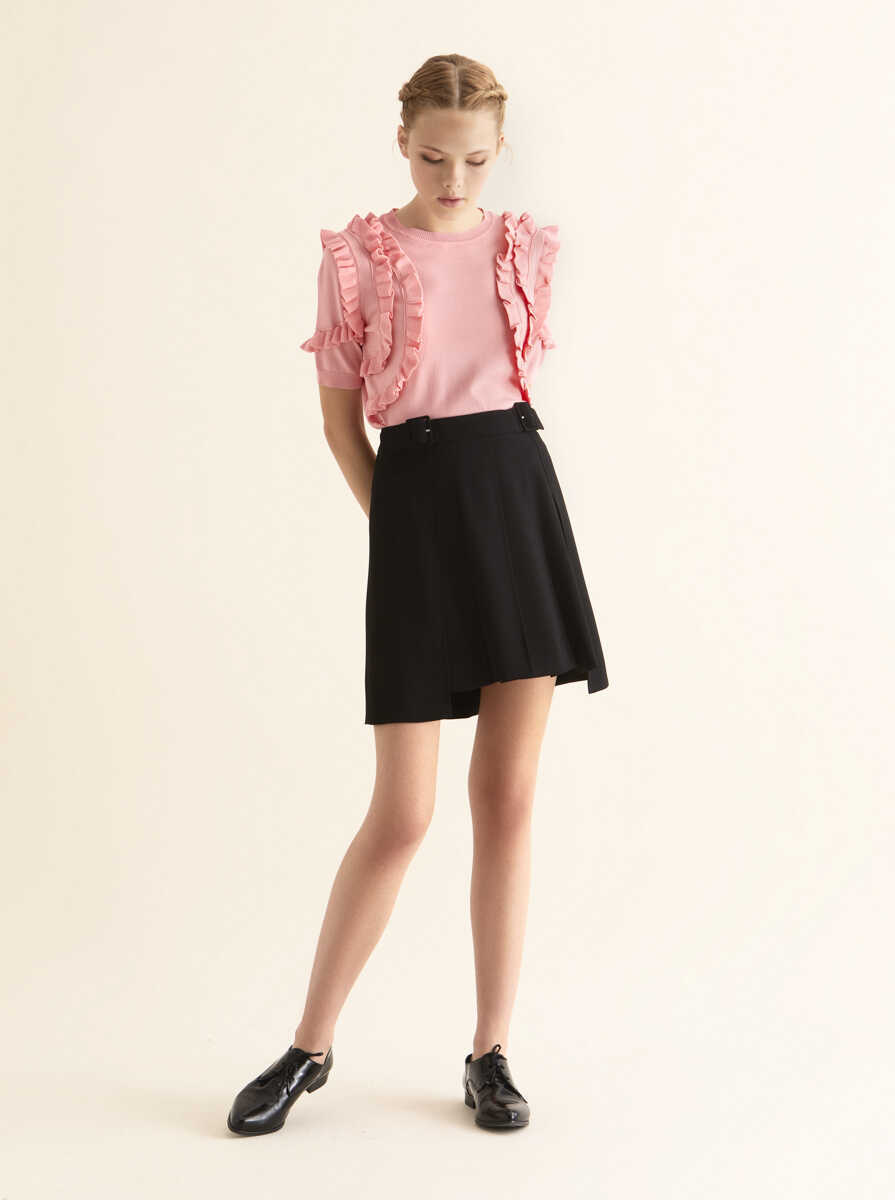 Pleated Skirt Black