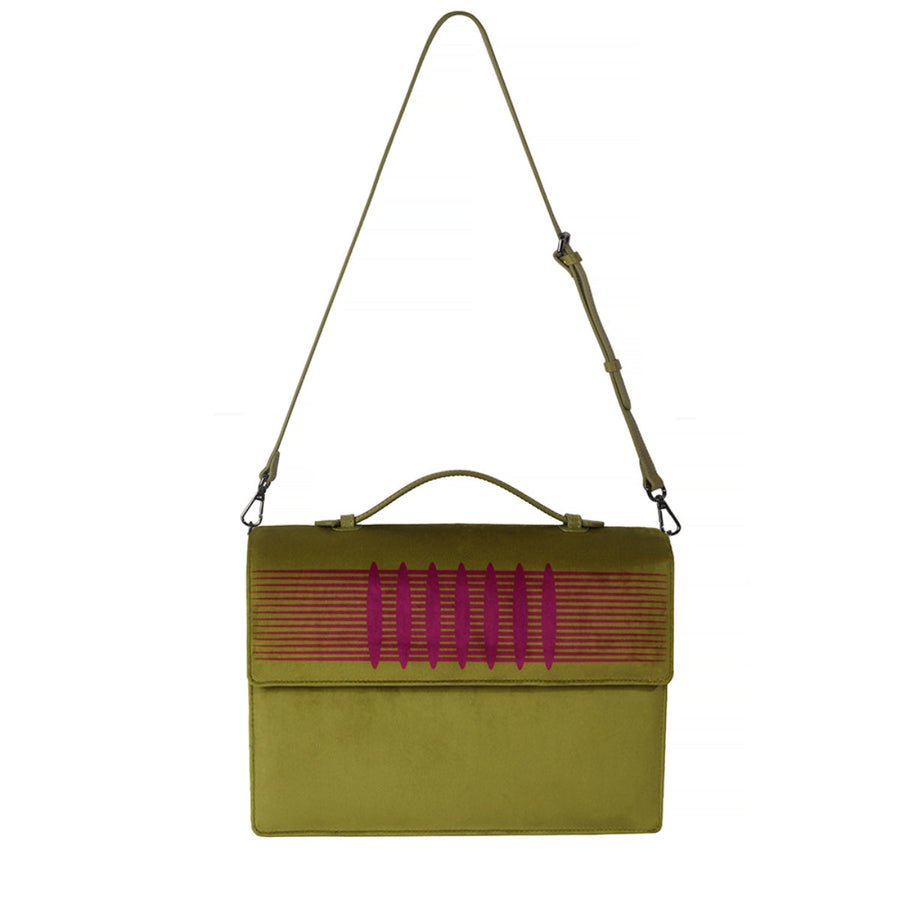 Pistachio Green & Fuchsia Niji Bag | Porterist