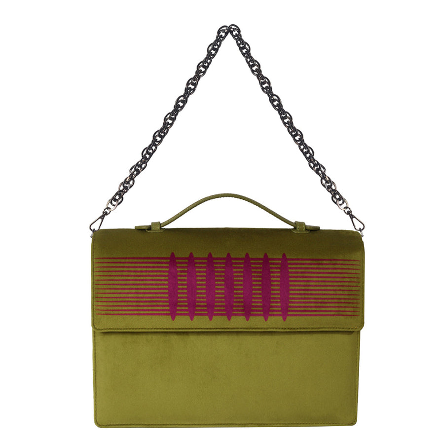 Pistachio Green & Fuchsia Niji Bag | Porterist