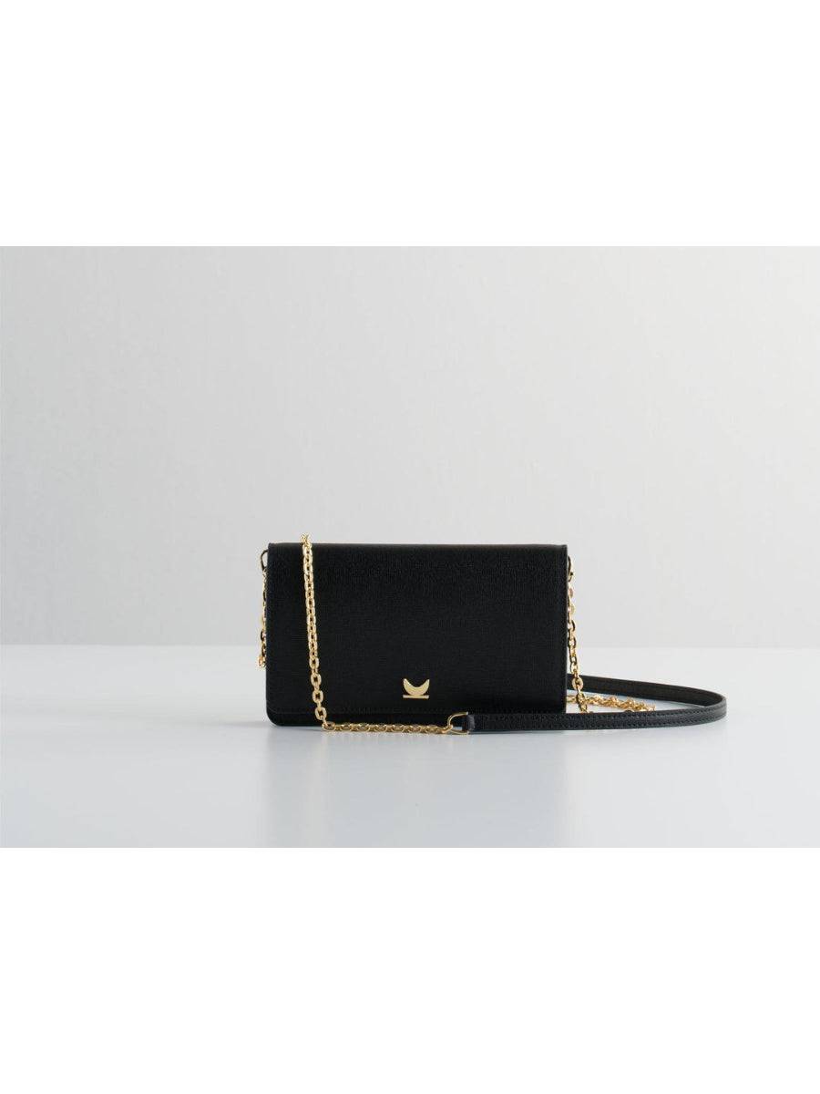 Ela Flap Bag - Black