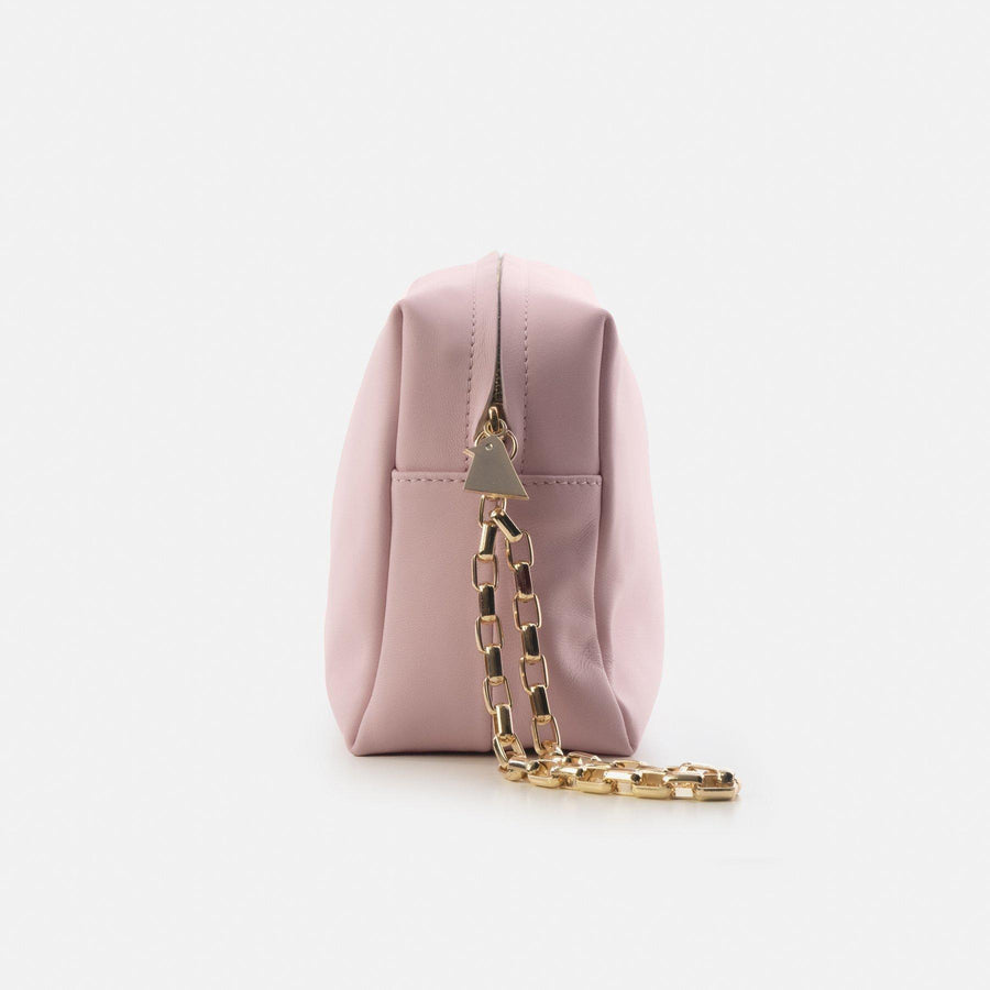 Pouter Pink Leather Make Up Bag | Porterist