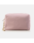 Pouter Pink Leather Make Up Bag | Porterist