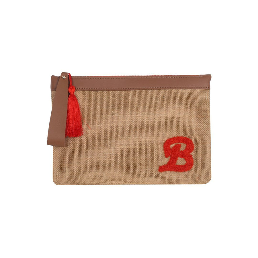 Punch Letter Clutch - Orange | Porterist