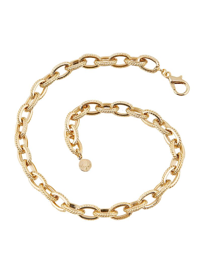 Sliced Chain Necklace - Gold