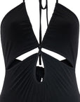 Strap Low Cut Bodysuit Black  - Porterist 3