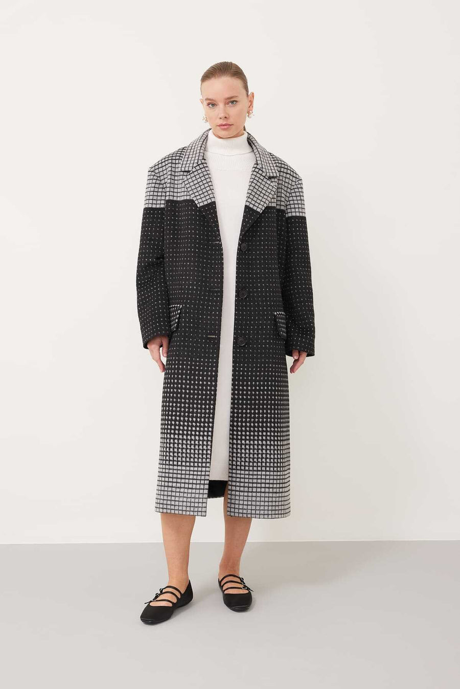 Buttoned Coat Black Smoked  - Porterist 1
