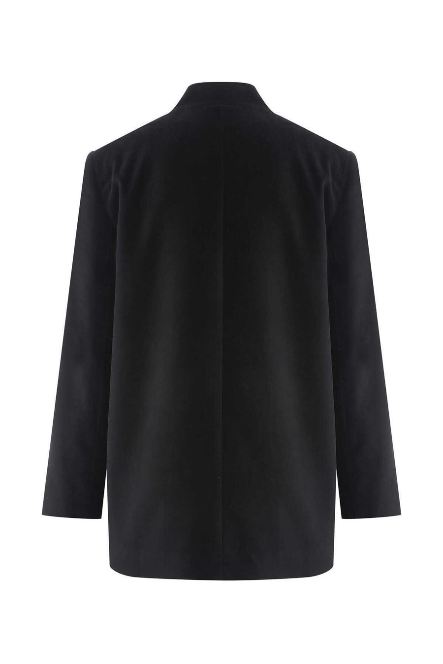 Collarless Women Jacket Black  - Porterist 5