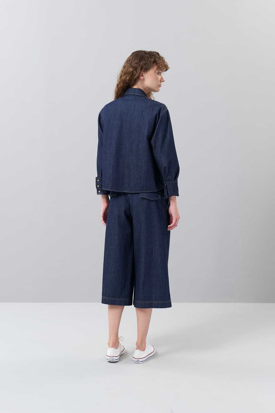 Denim Shirt Navy Blue  - Porterist 2