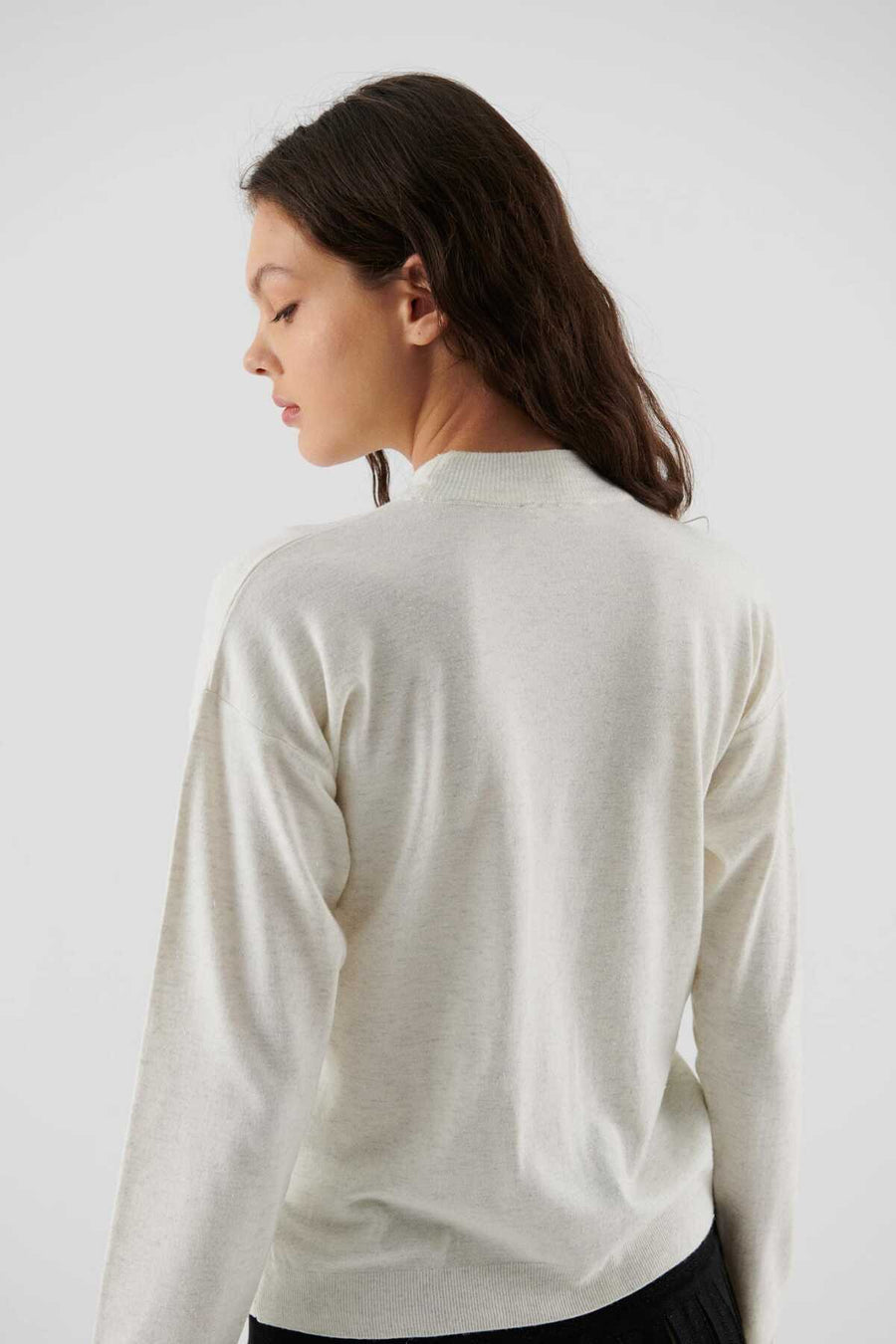 Judge Collar Sweater Ecru  - Porterist 2