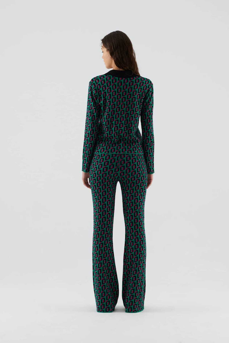 Patterned Tricot Pants Standard Color  - Porterist 2
