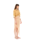 Semi Transparent Midi Skirt In Sunrise Orange | Porterist