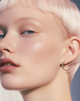 Semita Gold Plated Hoop Earrings | Porterist