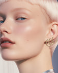 Semita Gold Plated Hoop Earrings | Porterist