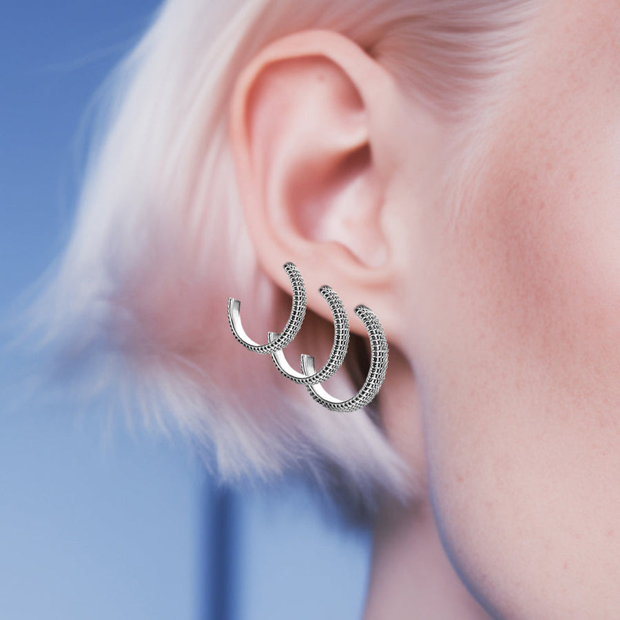 Semita Silver Ring Earrings | Porterist