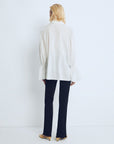 White Sienna Sleeve: Shirred Cotton Shirt - Porterist 3