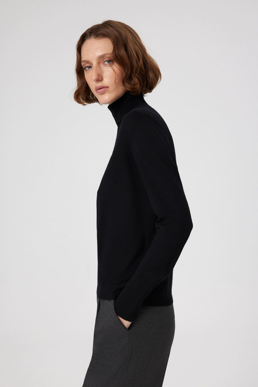 Mısırlı 1951 Black Turtleneck Long Sleeve Sweater  - Porterist 2