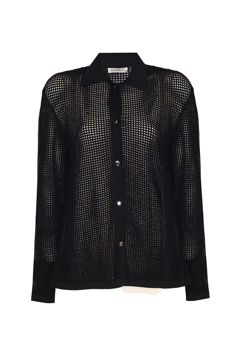 Mısırlı 1951 Black Button Detailed Women's Cardigan  - Porterist 4