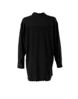 Black Pleated Knitted Shirt